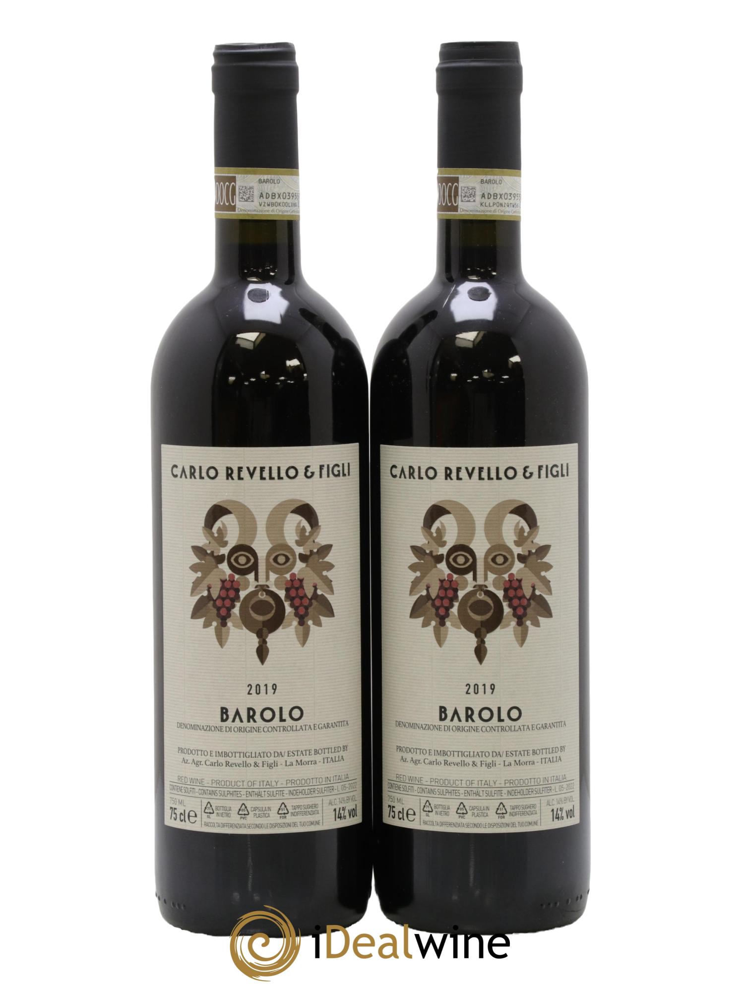Barolo Carlo Revello & Filgli 2019 - Lot de 2 bouteilles - 0