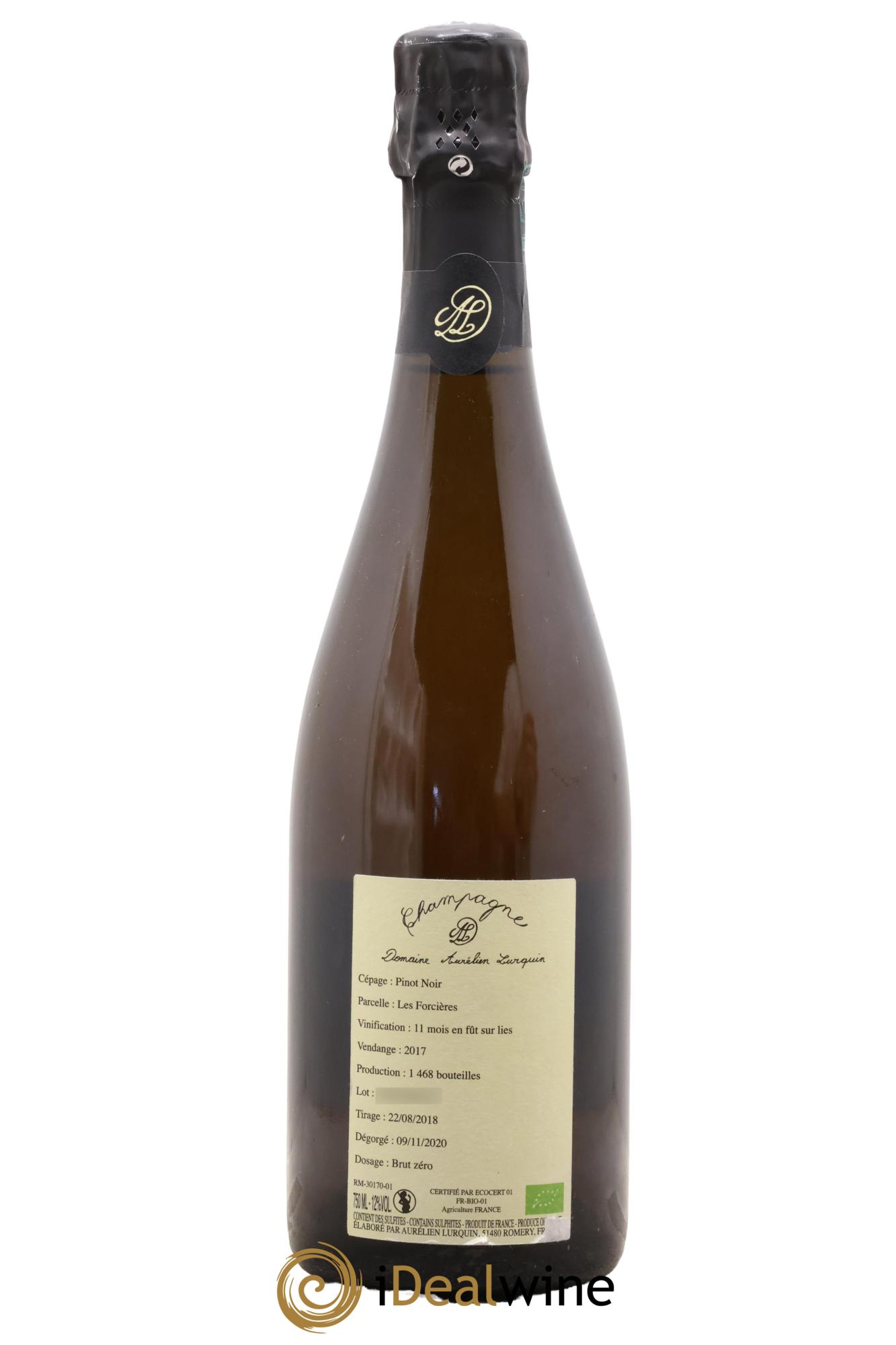Pinot Noir Les Forcières Aurélien Lurquin 2017 - Lot de 1 bouteille - 1