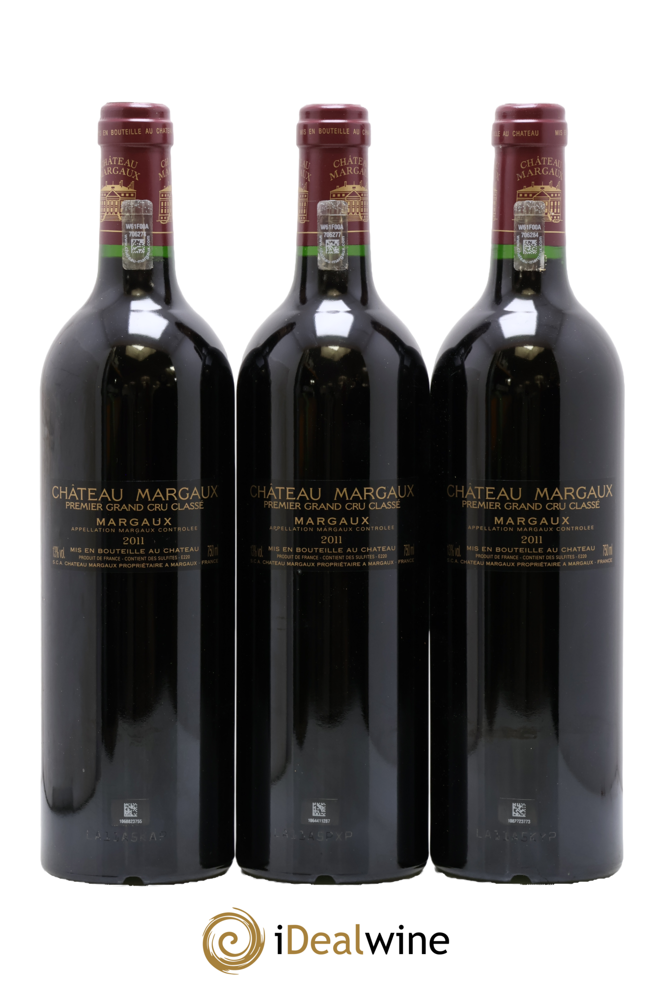 Château Margaux 1er Grand Cru Classé 2011 - Lot de 3 bouteilles - 1