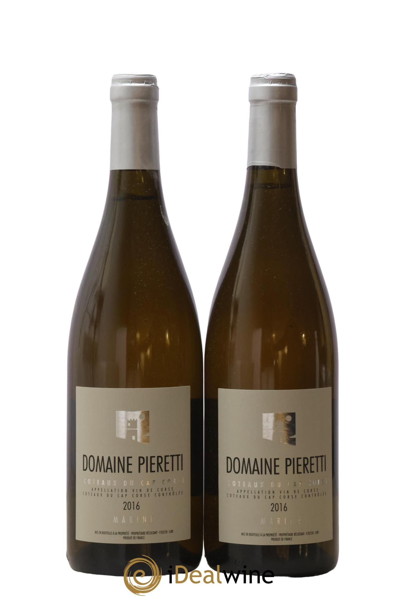 Vin de Corse Coteaux du Cap Corse Marine Domaine Pieretti 2016 - Lotto di 2 bottiglie - 0