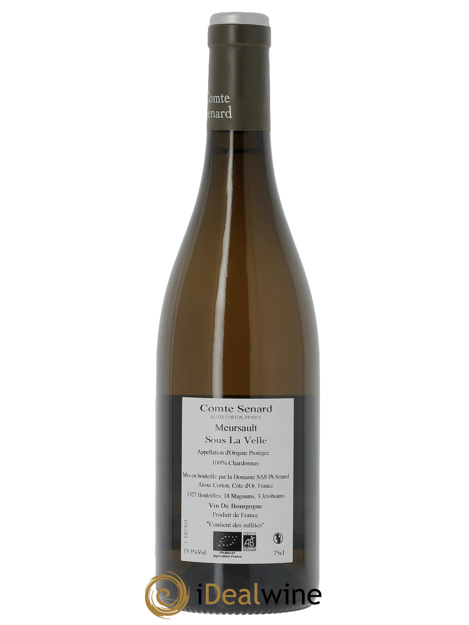 Meursault Sous la Velle Comte Senard 2023 - Lot of 1 bottle - 1