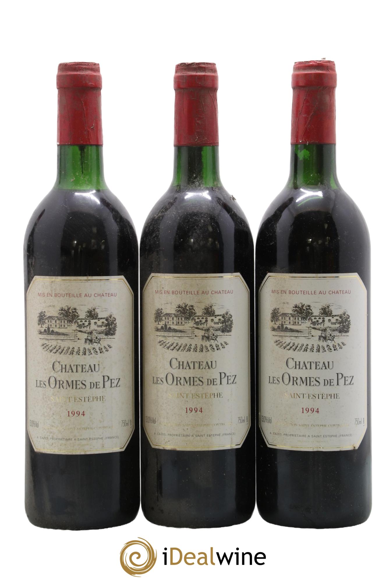 Château les Ormes de Pez 1994 - Lot de 3 bouteilles - 0
