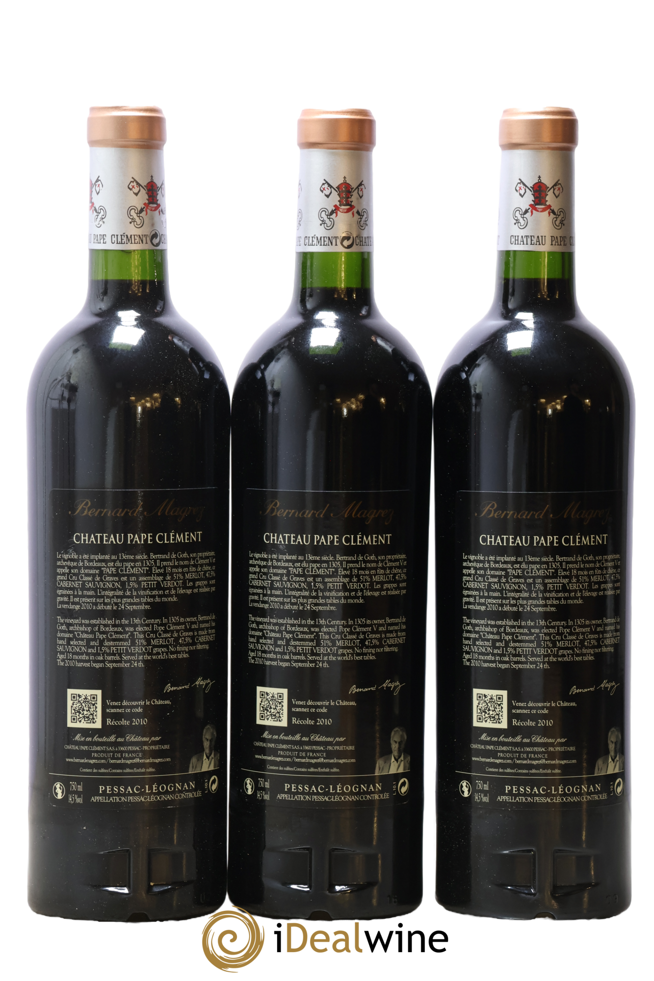 Château Pape Clément Cru Classé de Graves 2010 - Lot de 6 bouteilles - 4