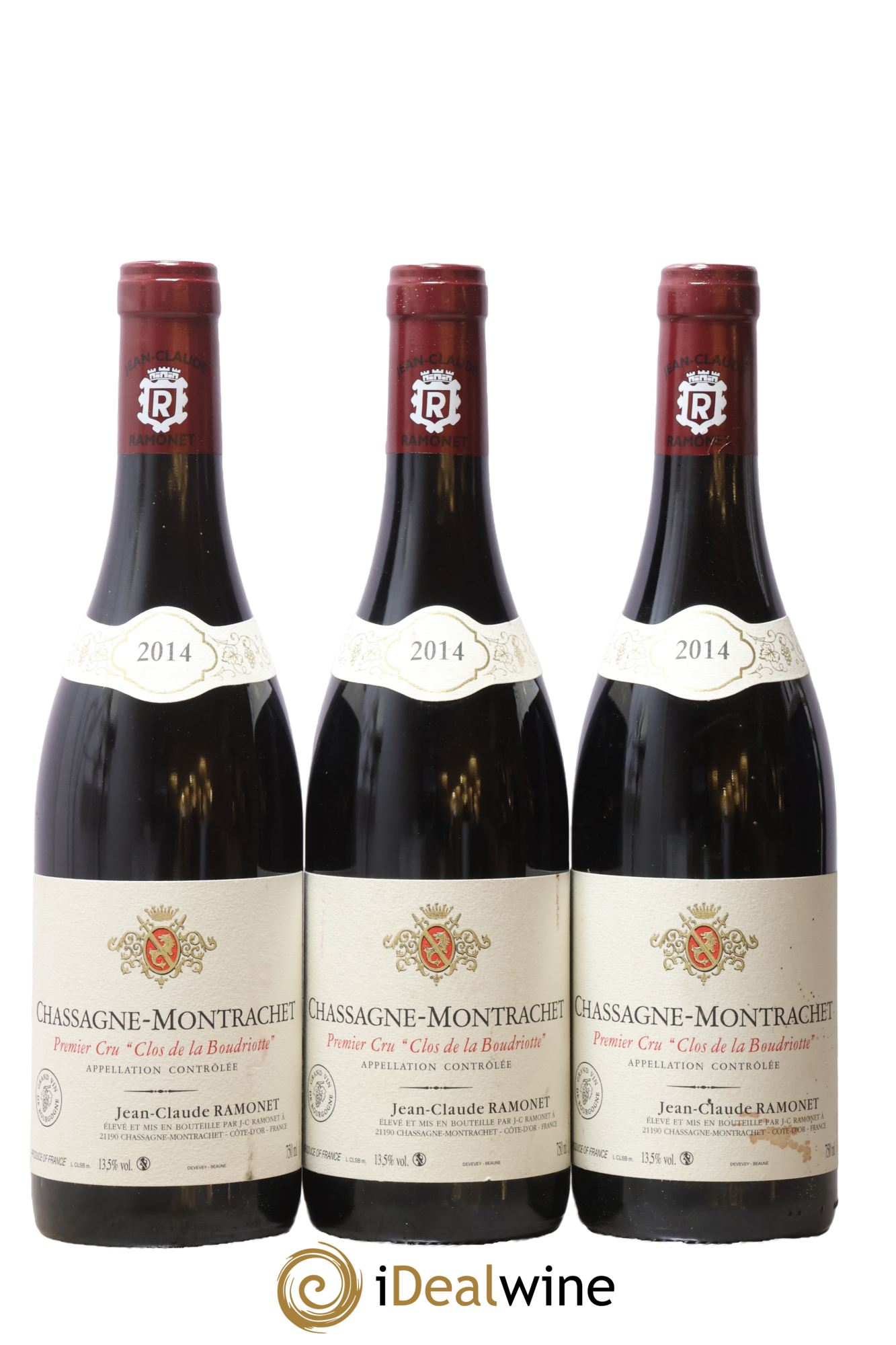 Chassagne-Montrachet 1er Cru Clos de la Boudriotte Ramonet (Domaine) 2014 - Lote de 3 botellas - 0