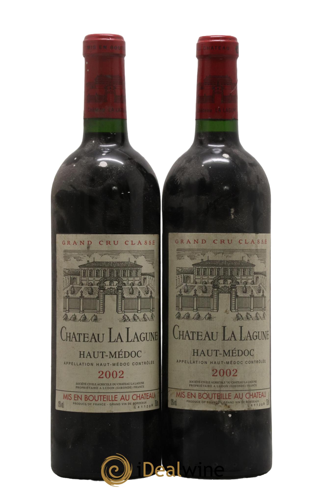 Château la Lagune 3ème Grand Cru Classé 2002 - Lot de 2 bouteilles - 0