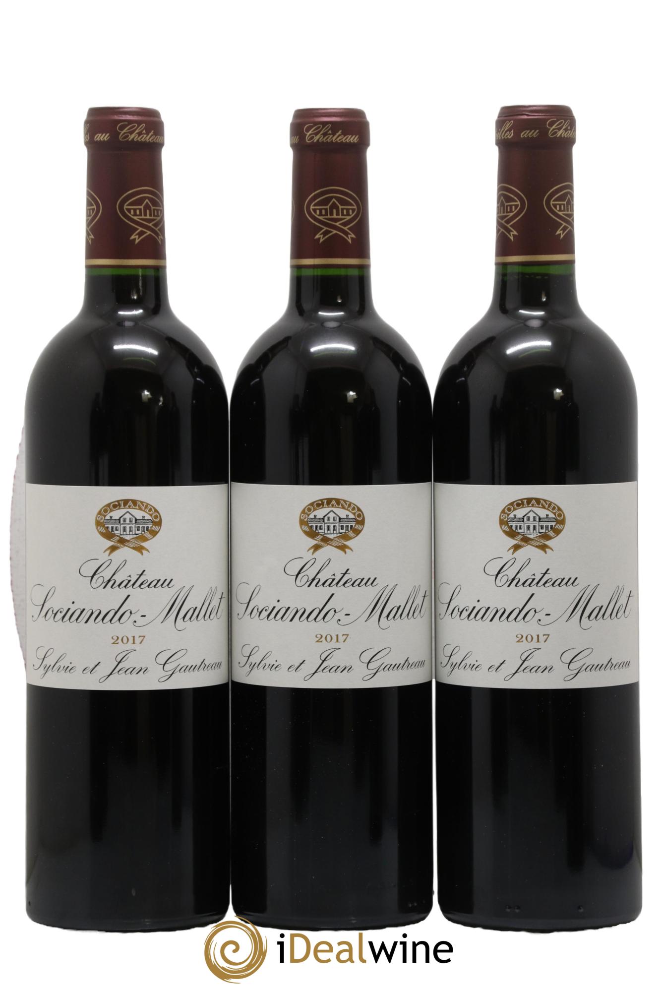 Château Sociando Mallet 2017 - Lotto di 6 bottiglie - 1