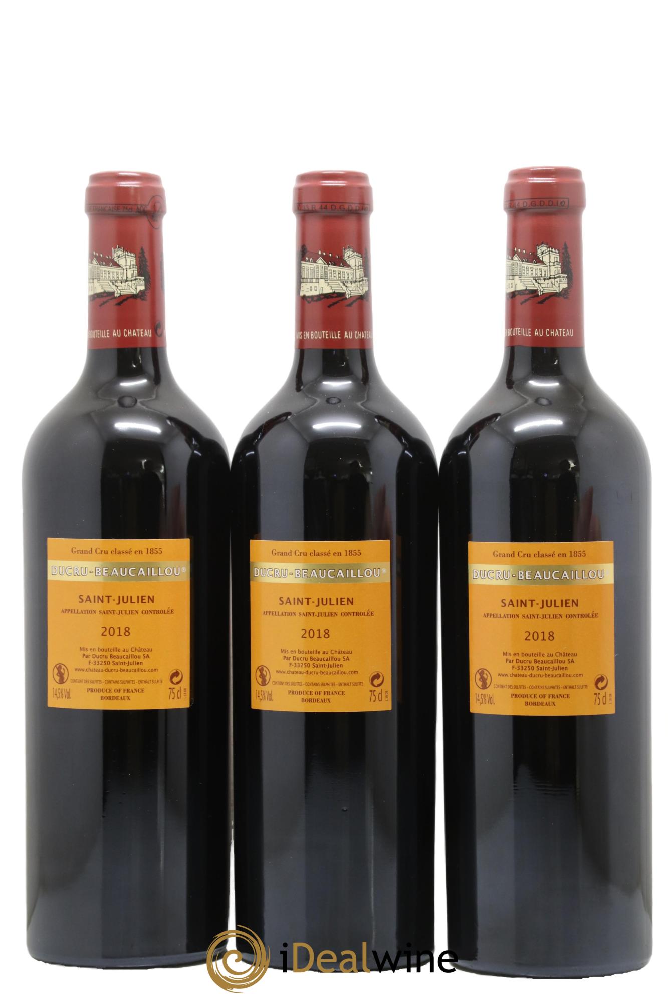 Château Ducru Beaucaillou 2ème Grand Cru Classé 2018 - Lot de 6 bouteilles - 4