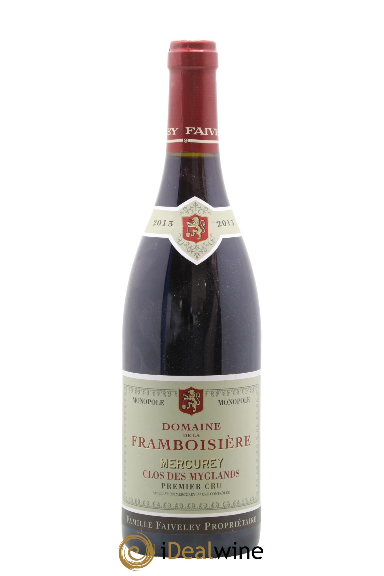 Mercurey 1er Cru Clos des Myglands Domaine de la Framboisière Faiveley 2013 - Lot de 1 bouteille - 0