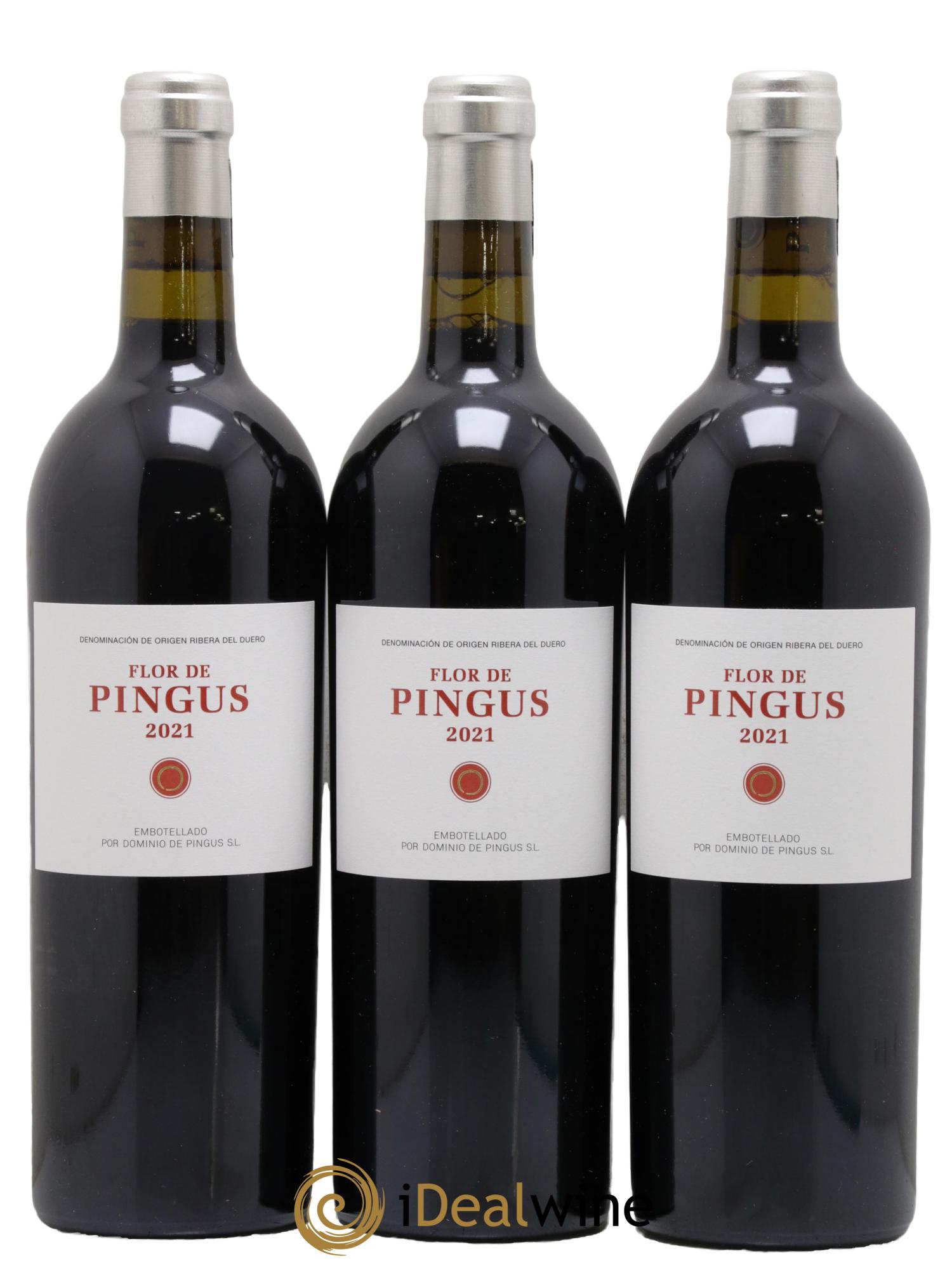 Ribera Del Duero Flor de Pingus Dominio de Pingus - Peter Sisseck 2021 - Lot de 3 bouteilles - 0