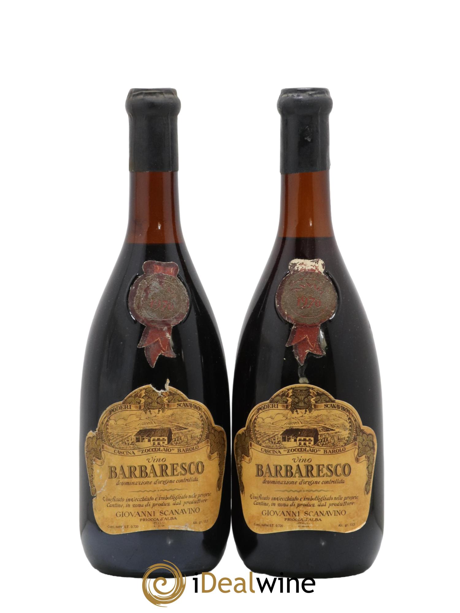 Barbaresco DOCG Scanavino 1970 - Lot de 2 bouteilles - 0