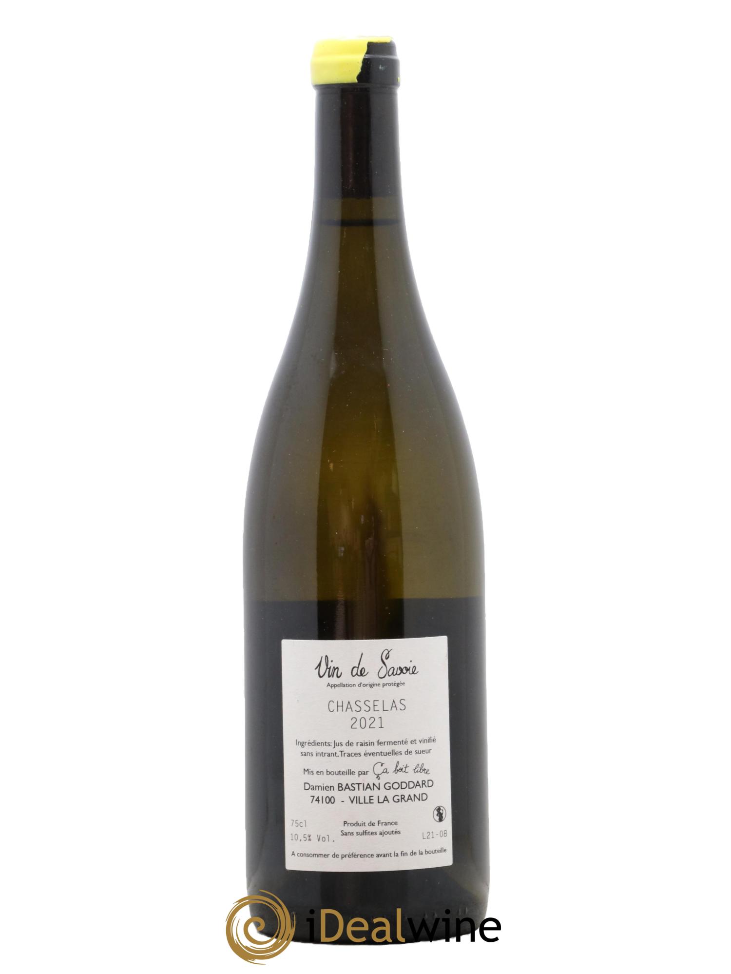 Vin de Savoie Chasselas Mon Blancs des Alpes Domaine Ca Boit Libre 2021 - Lot de 1 bouteille - 1