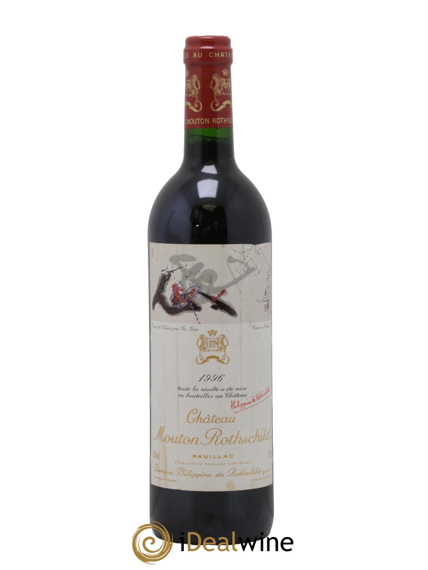 Château Mouton Rothschild 1er Grand Cru Classé 1996 - Lot de 1 bouteille - 0