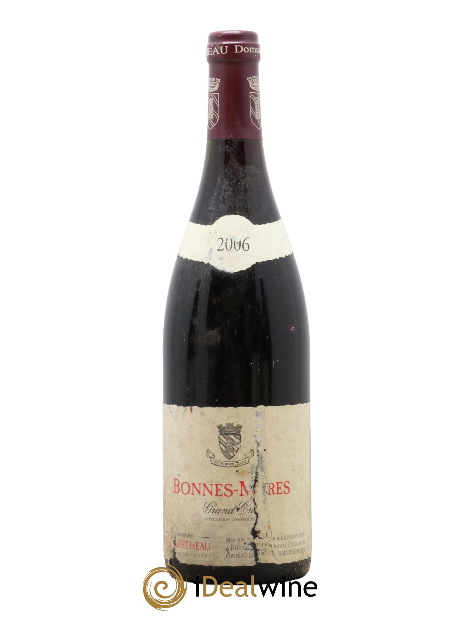 Bonnes-Mares Grand Cru François Bertheau 2006 - Lot de 1 bouteille - 0