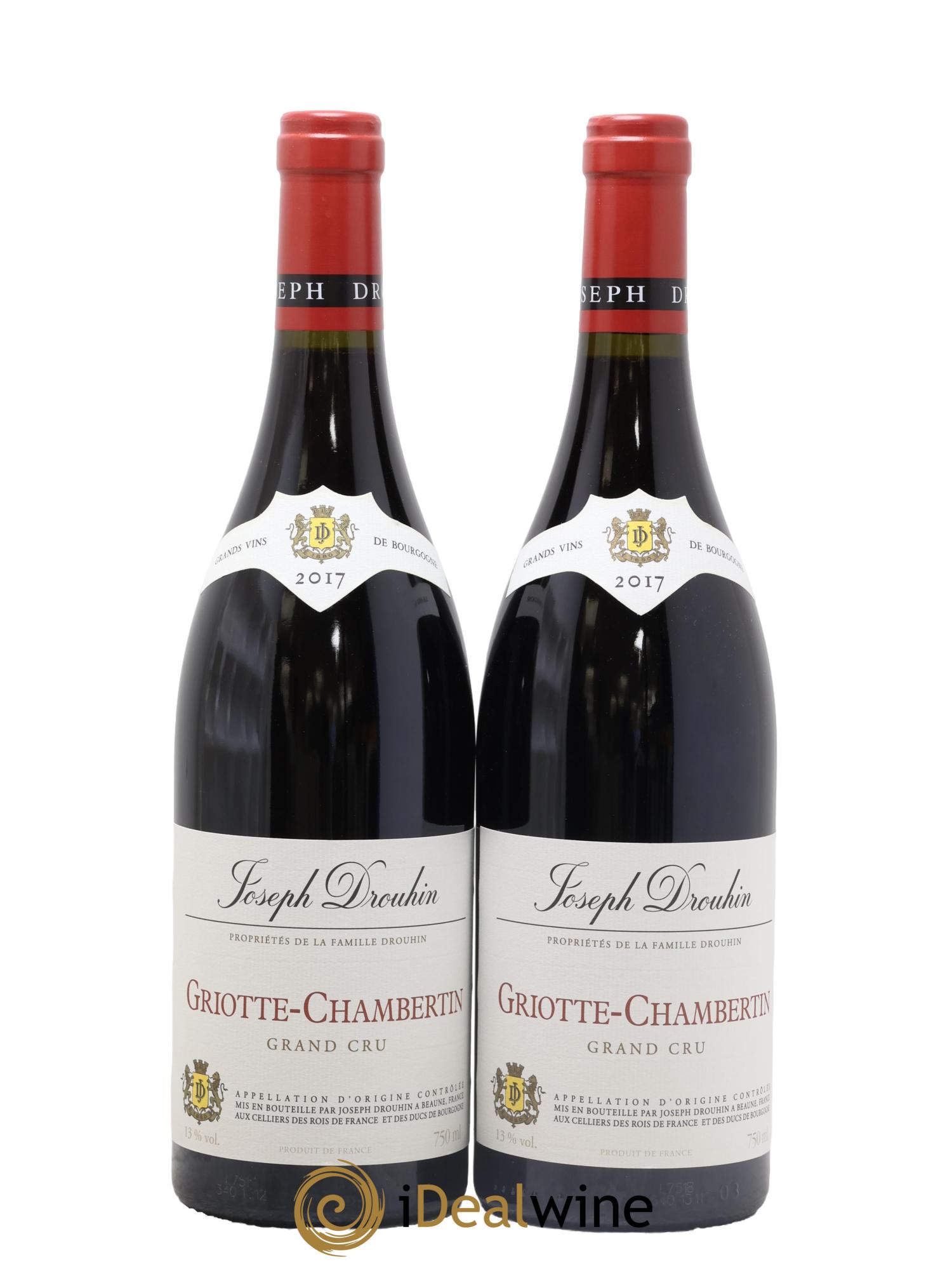 Griotte-Chambertin Grand Cru Joseph Drouhin 2017 - Lot de 2 bouteilles - 0