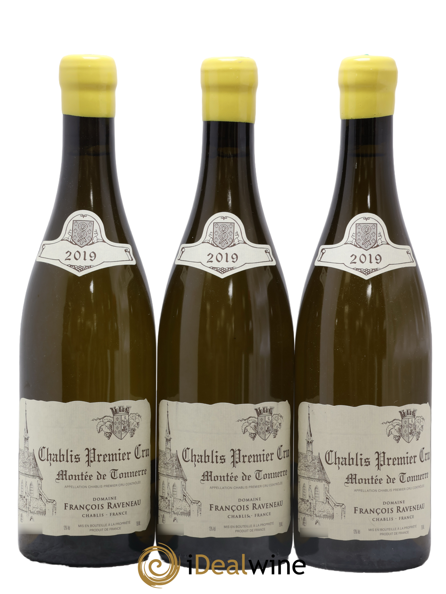 Chablis 1er Cru Montée de Tonnerre Raveneau (Domaine) 2019 - Lot of 3 bottles - 0