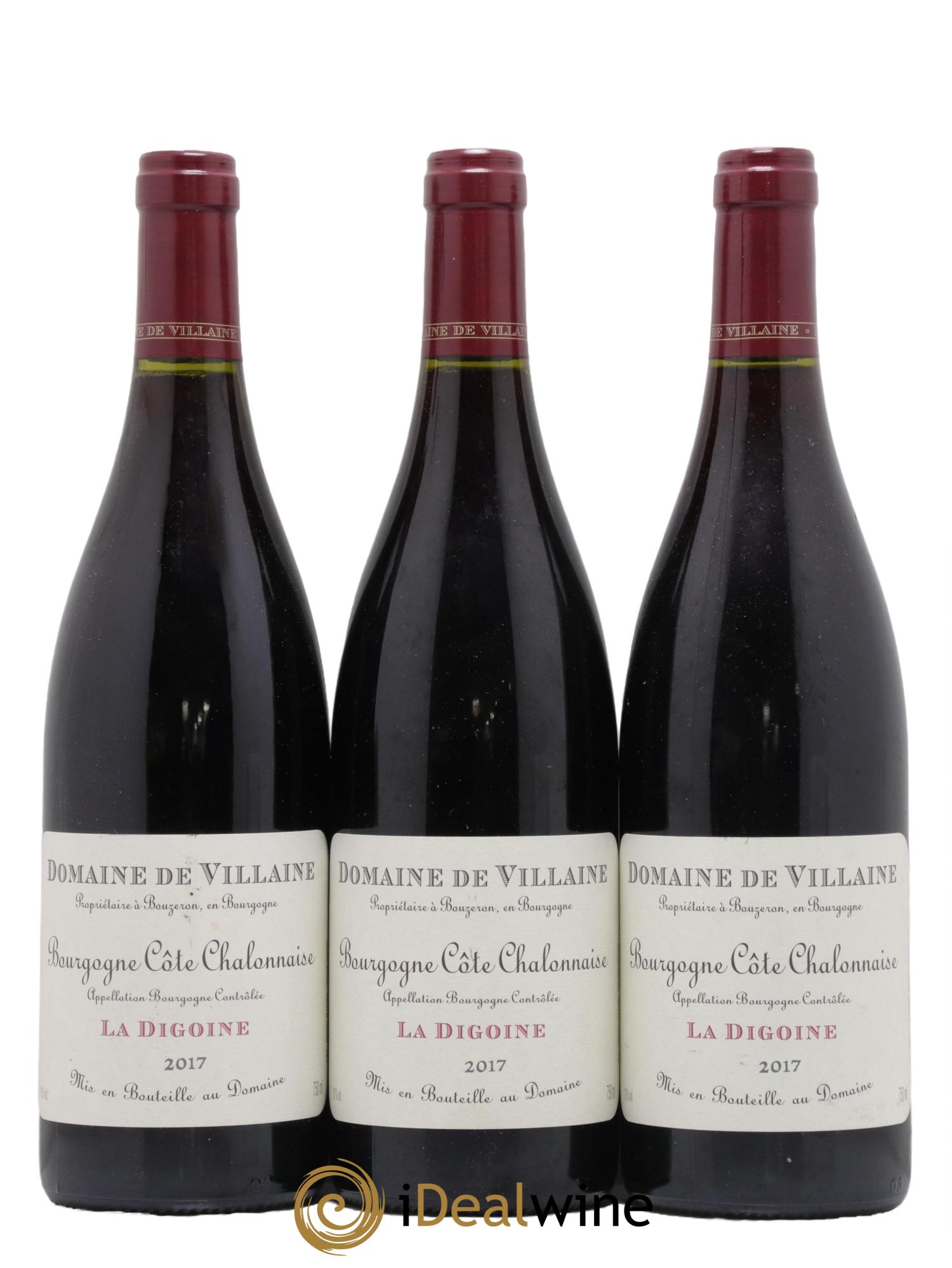 Bourgogne La Digoine Domaine de Villaine 2017 - Lot de 3 bouteilles - 0