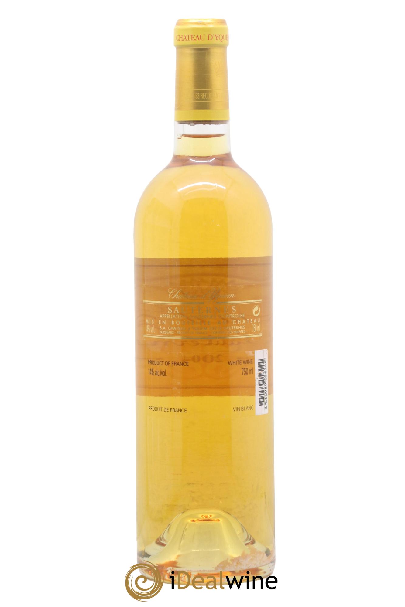 Château d' Yquem 1er Cru Classé Supérieur 2004 - Lotto di 1 bottiglia - 1