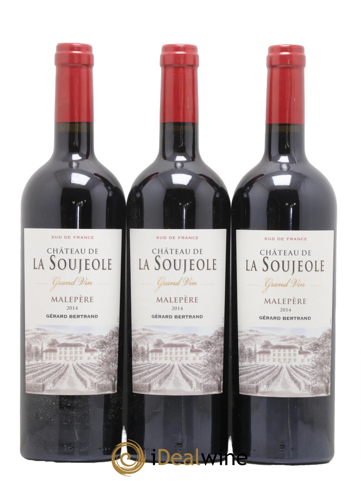 Divers AOP Malepere Chateau de la Sougeole 2014 - Lot de 3 bouteilles - 0
