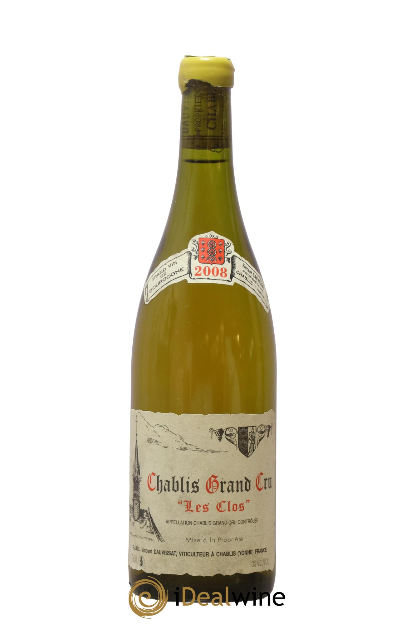 Chablis Grand Cru Les Clos Vincent Dauvissat (Domaine) 2008 - Lotto di 1 bottiglia - 0