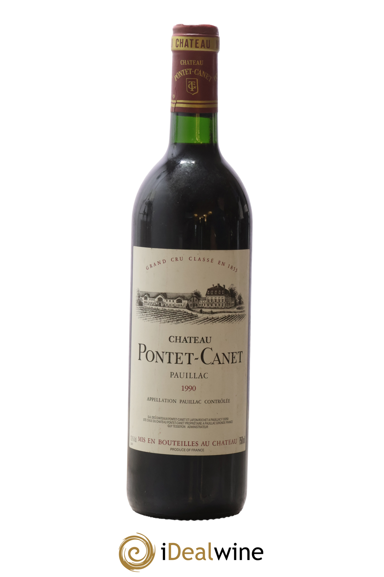 Château Pontet Canet 5ème Grand Cru Classé 1990 - Posten von 1 Flasche - 0