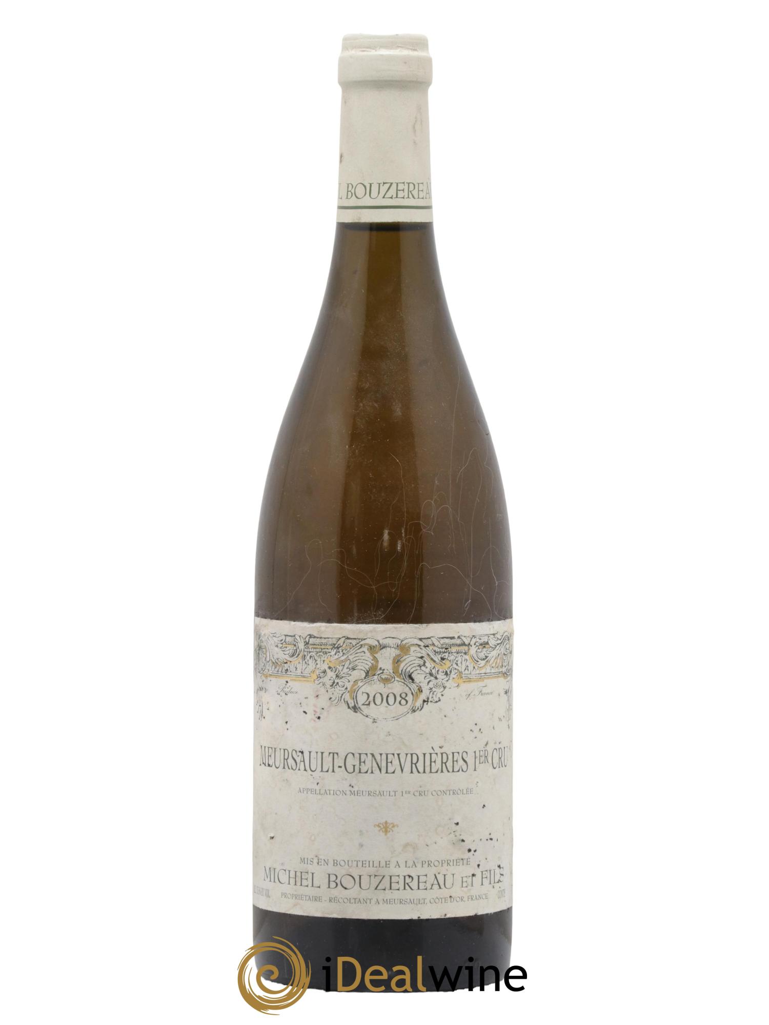 Meursault 1er Cru Les Genevrières Michel Bouzereau et Fils (Domaine) 2008 - Lot de 1 bouteille - 0