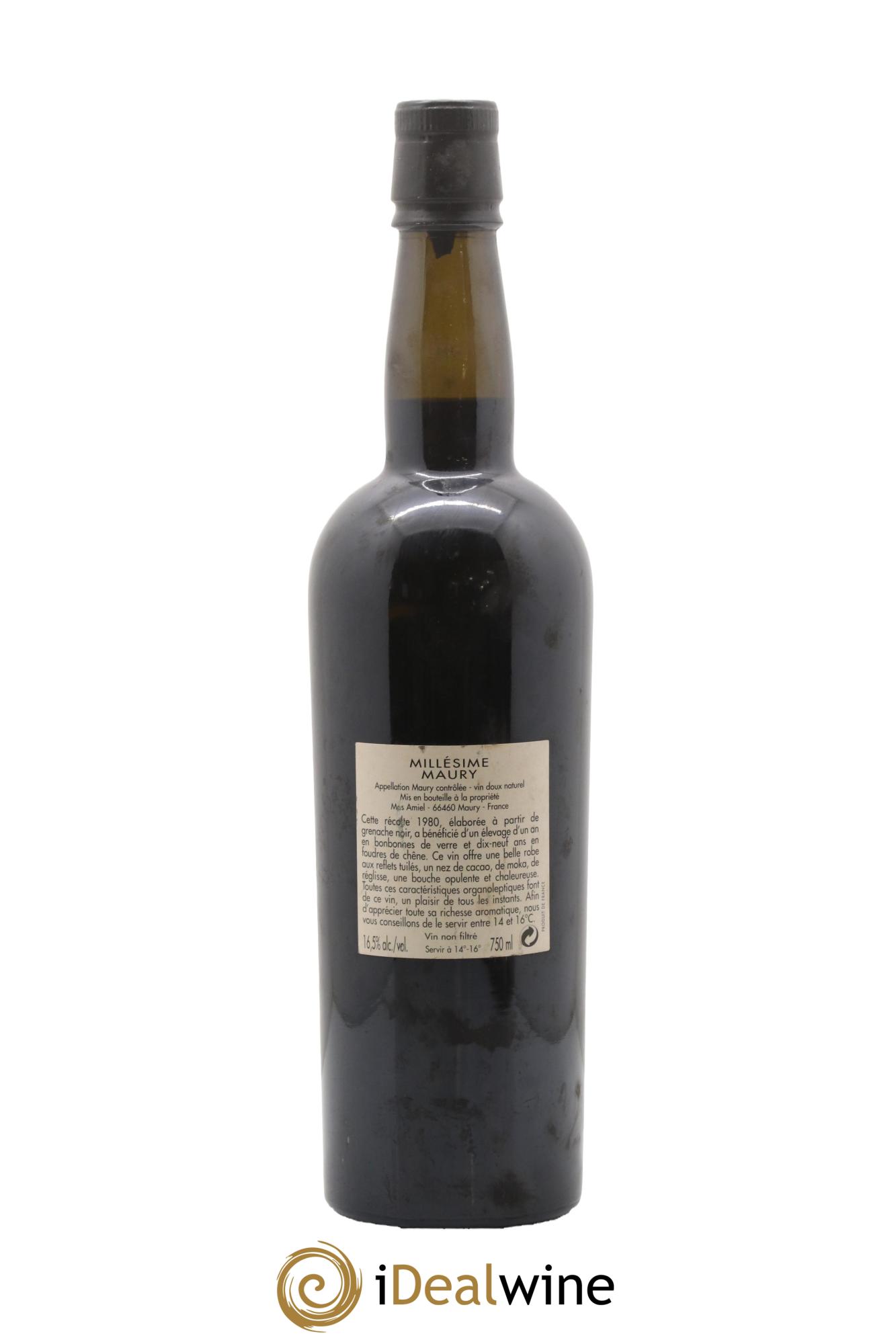 Maury Mas Amiel Vintage 1980 - Lot of 1 bottle - 1