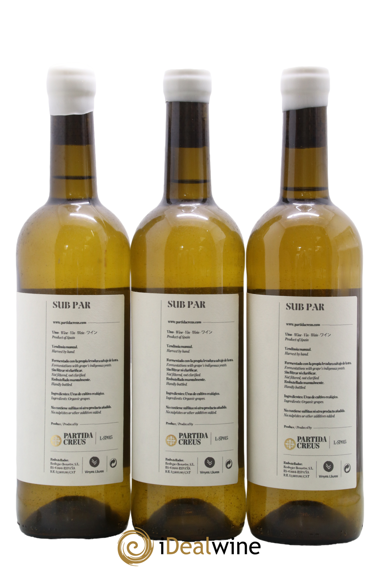 Espagne Vino de Espana SP Subirat Parent Partida Creus 2015 - Lot of 3 bottles - 1