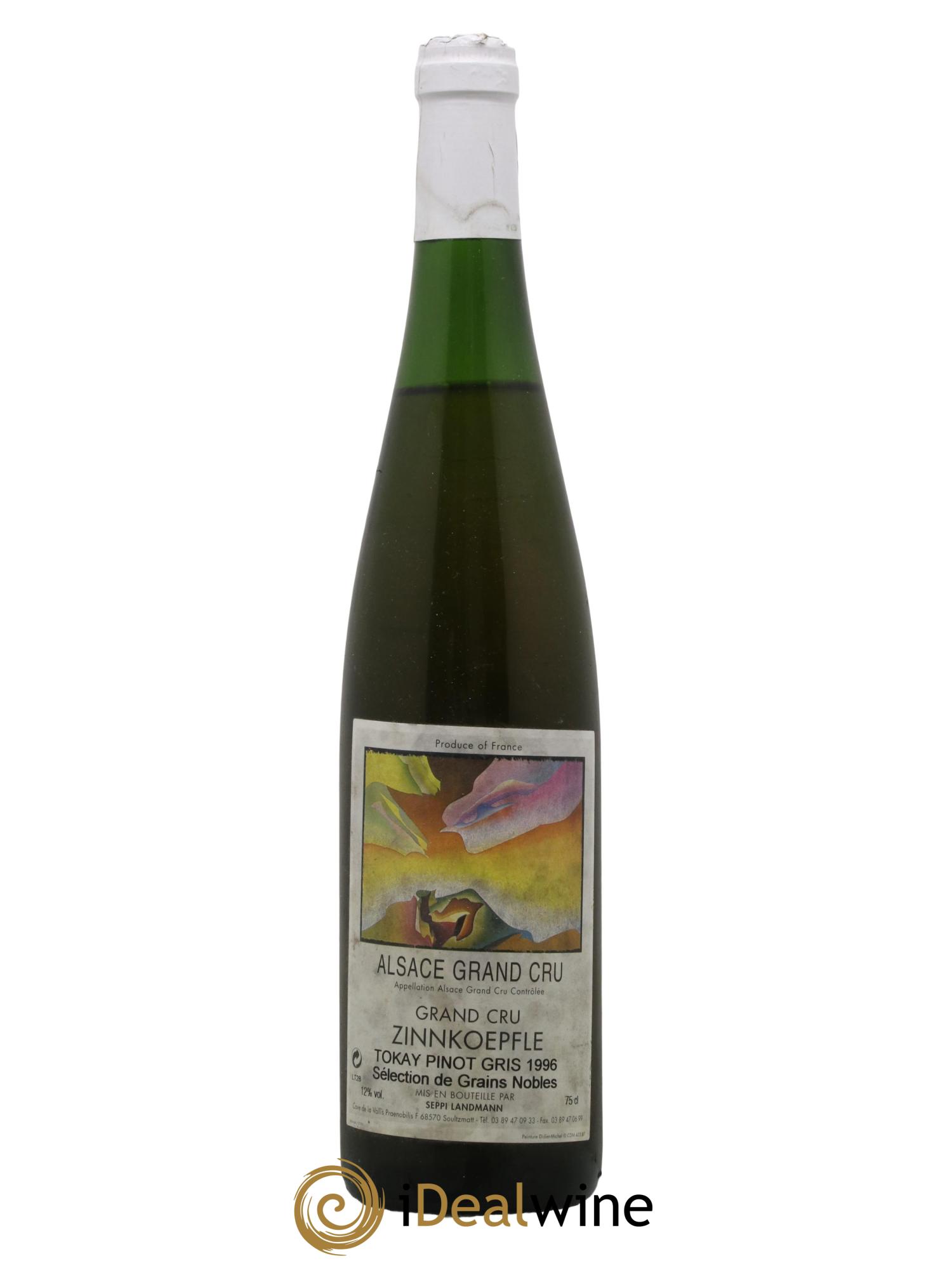 Pinot Gris (Tokay) Sélection de Grains Nobles Zinnkoepfle Seppi Landmann 1996 - Lot of 1 bottle - 0