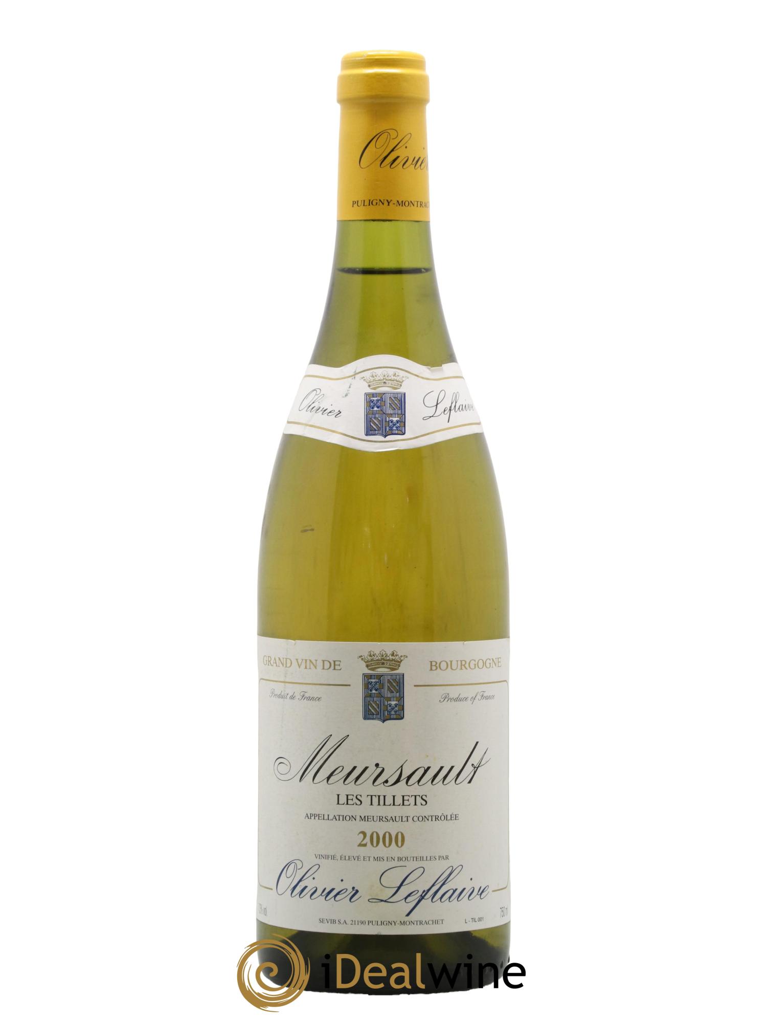 Meursault Les Tillets Olivier Leflaive 2000 - Lot de 1 bouteille - 0