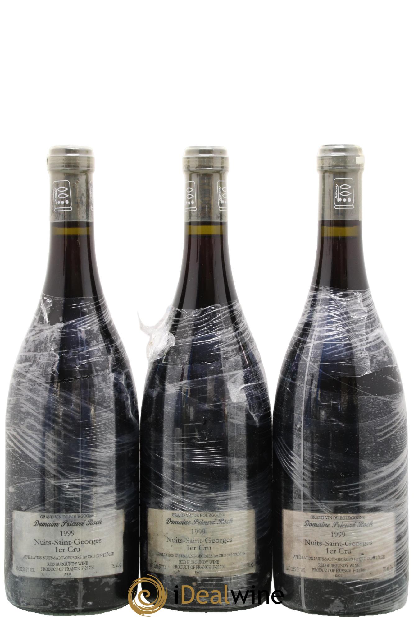 Nuits-Saint-Georges 1er Cru Prieuré Roch 1999 - Lot de 3 bouteilles - 1
