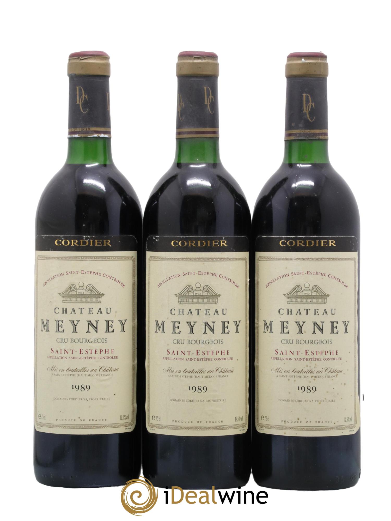 Château Meyney 1989 - Lot de 3 bouteilles - 0