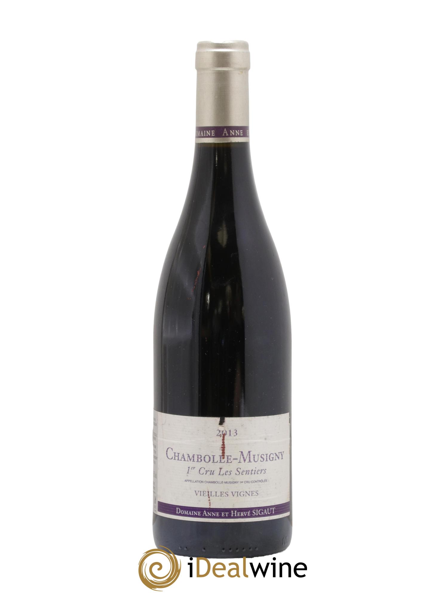 Chambolle-Musigny 1er Cru Les Sentiers Vieilles Vignes Anne et Hervé Sigaut (Domaine) 2013 - Lot of 1 bottle - 0