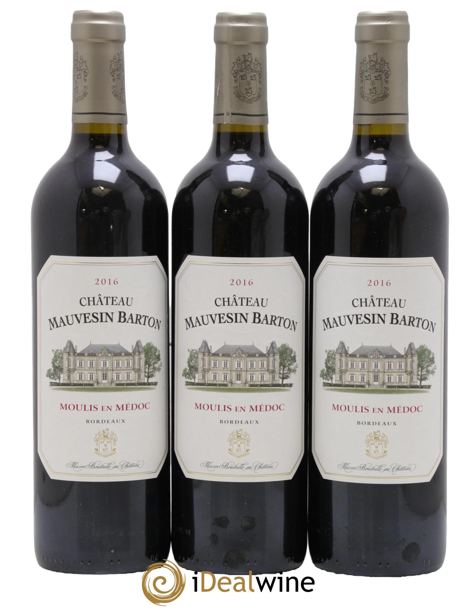 Château Mauvesin Barton 2016 - Lot de 3 bouteilles - 0