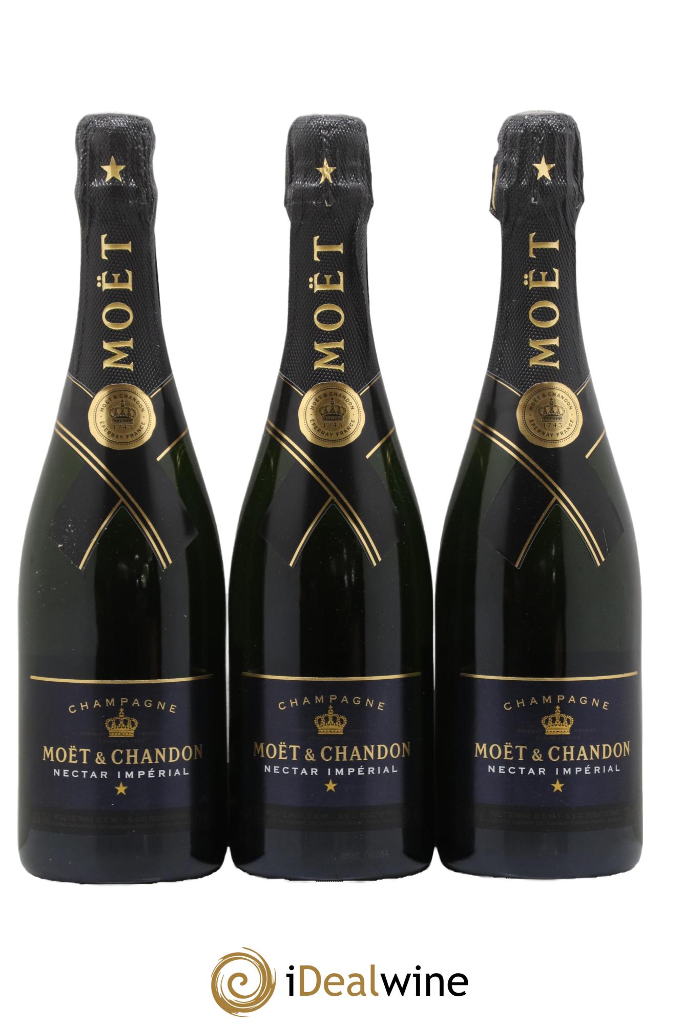 Champagne Nectar Impérial Moët et Chandon - Lot of 3 bottles - 0