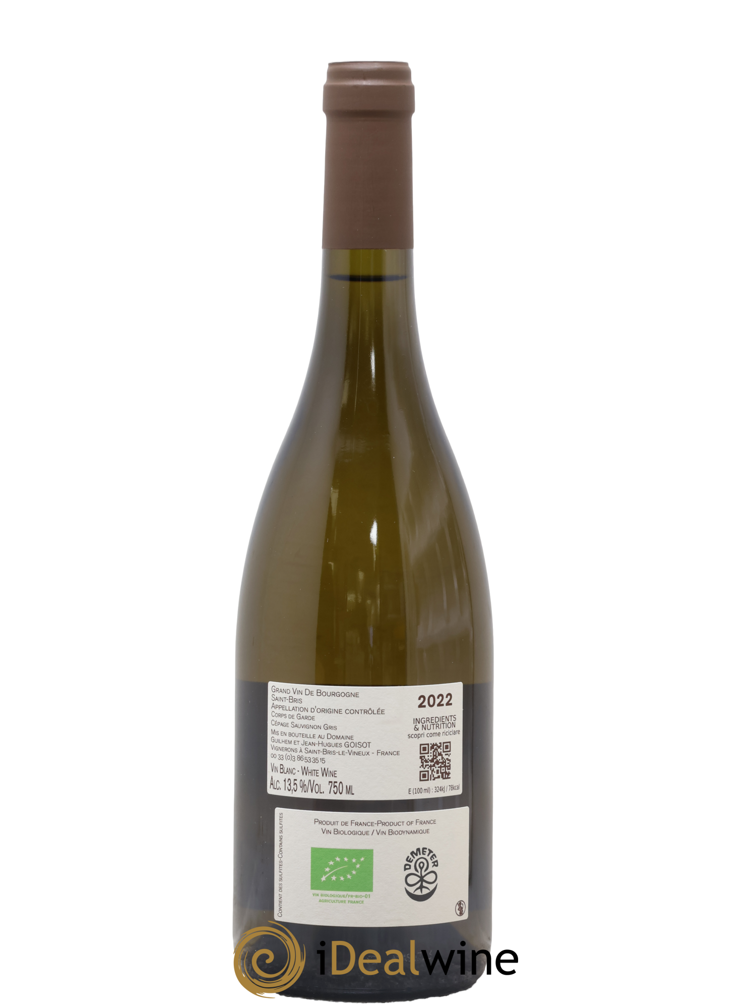 Saint-Bris Corps de Garde Goisot 2022 - Lot of 1 bottle - 1