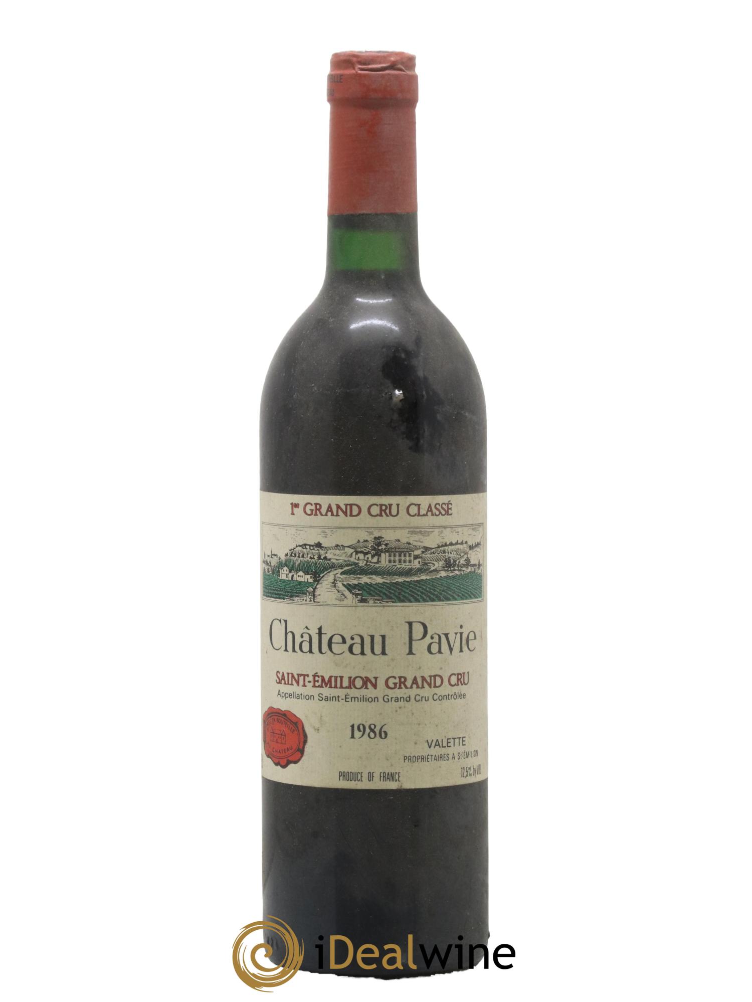 Château Pavie 1er Grand Cru Classé A 1986 - Lot de 1 bouteille - 0