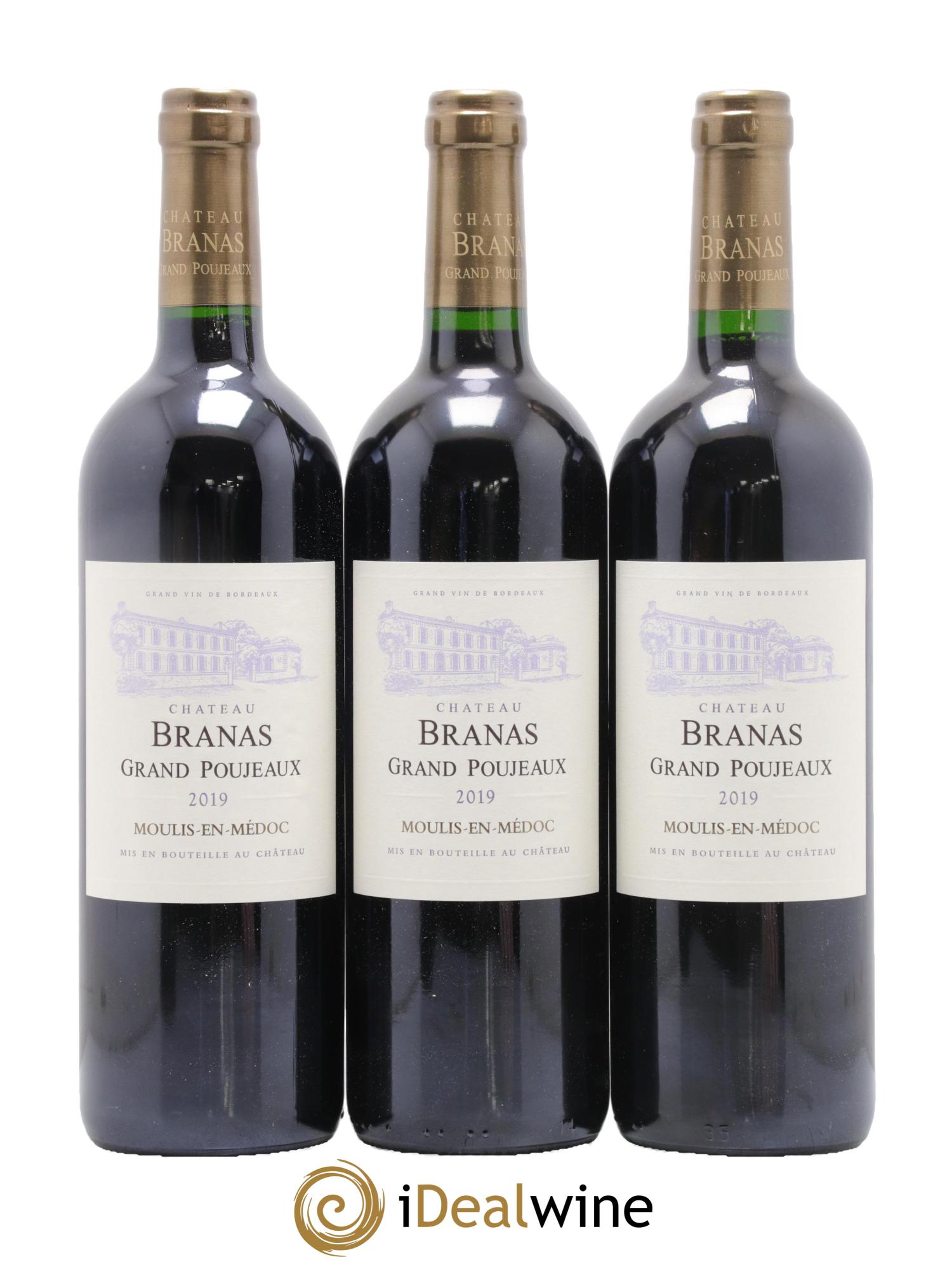 Château Branas Grand Poujeaux Cru Bourgeois 2019 - Lot de 6 bouteilles - 2