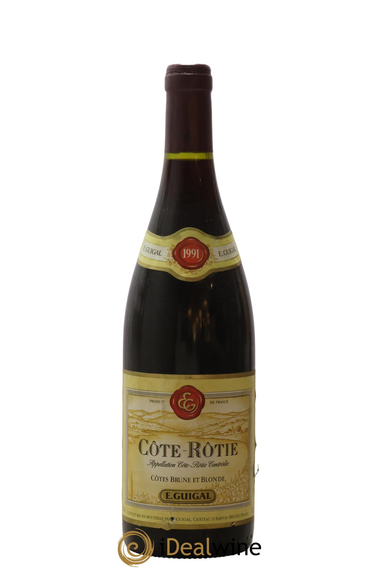 Côte-Rôtie Côtes Brune et Blonde Guigal 1991 - Lot de 1 bouteille - 0