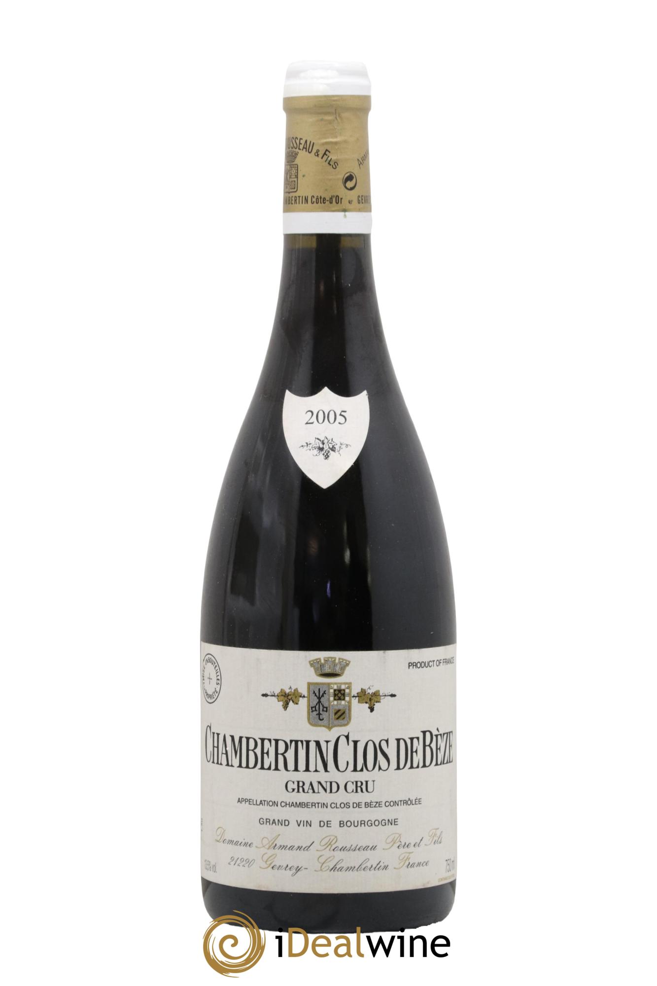 Chambertin Clos de Bèze Grand Cru Armand Rousseau (Domaine) 2005 - Lot de 1 bouteille - 0