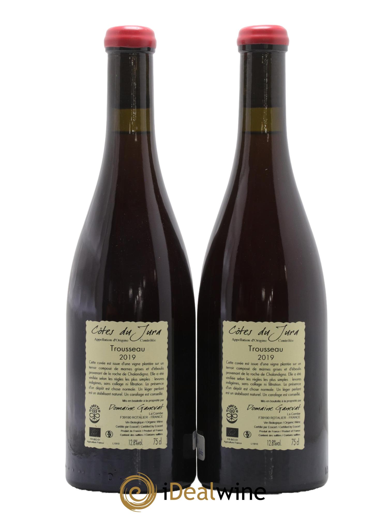Côtes du Jura Plein Sud Jean-François Ganevat (Domaine) 2019 - Lot de 2 bouteilles - 1