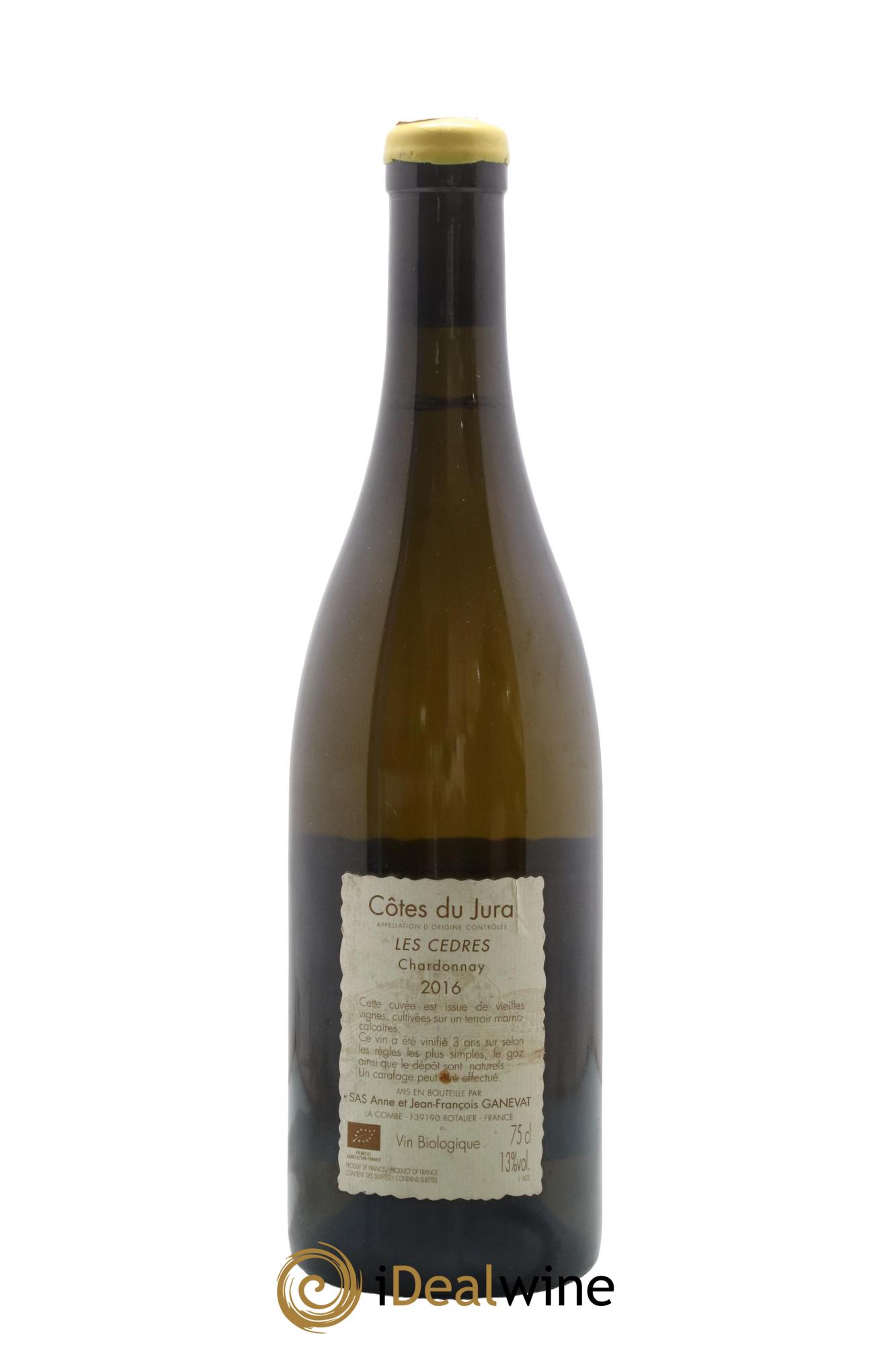 Vin de France (anciennement Côtes du Jura) Les Cèdres Anne et Jean François Ganevat 2016 - Lot de 1 bouteille - 1