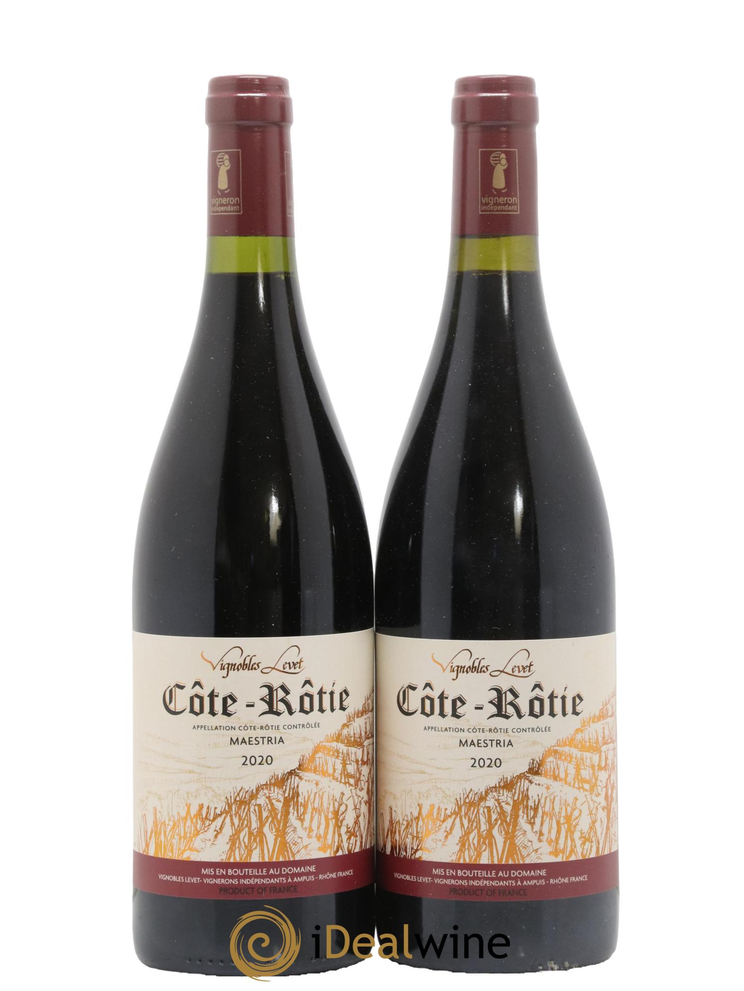 Côte-Rôtie Maestria Vignobles Levet 2020 - Lot de 2 bouteilles - 0