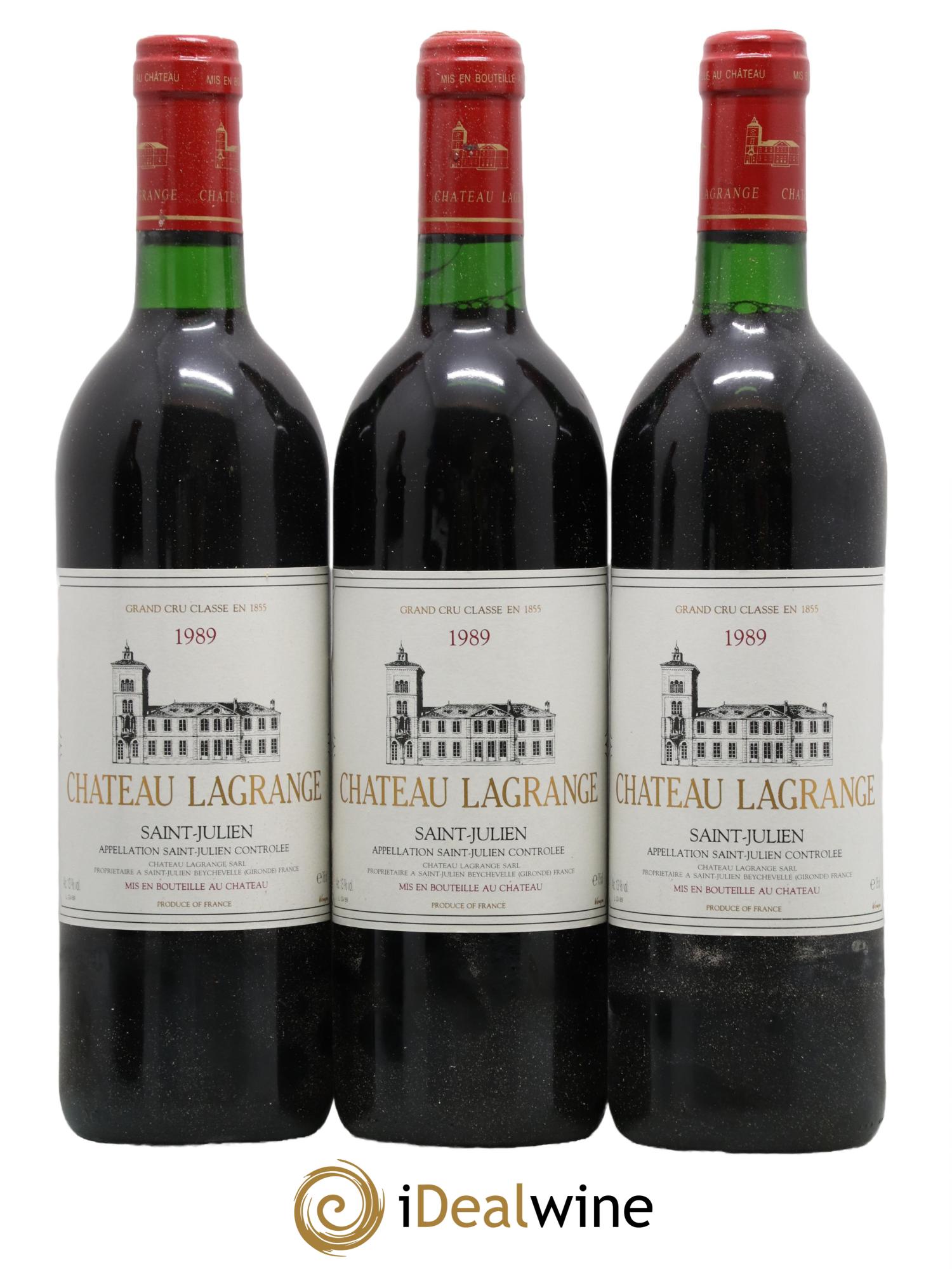 Château Lagrange 3ème Grand Cru Classé 1989 - Lot de 3 bouteilles - 0