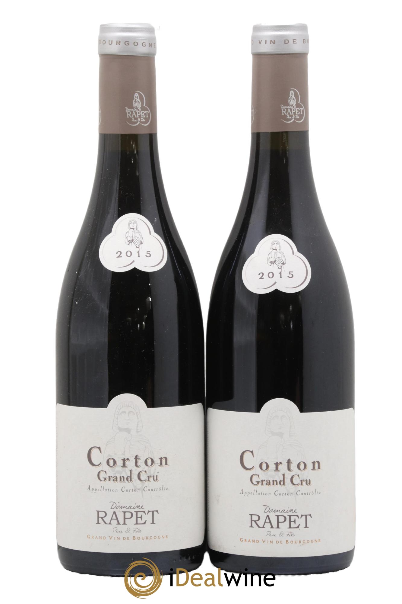 Corton Grand Cru Rapet Père & Fils 2015 - Lot de 2 bouteilles - 0