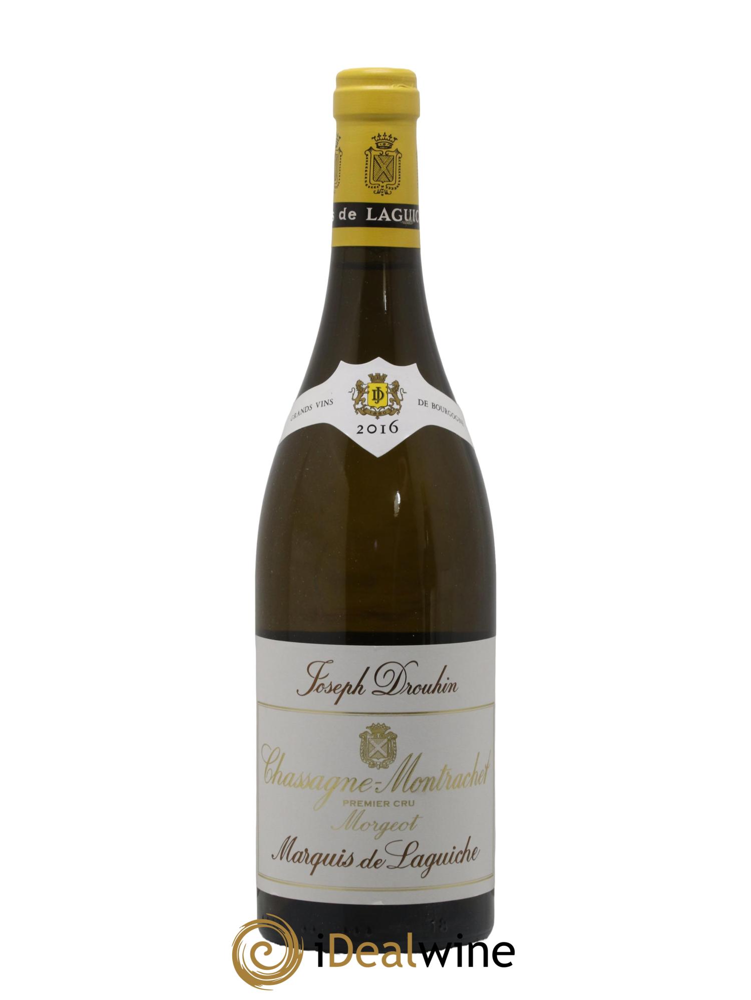 Chassagne-Montrachet 1er Cru Morgeot - Marquis de Laguiche Joseph Drouhin 2016 - Lot de 1 bouteille - 0