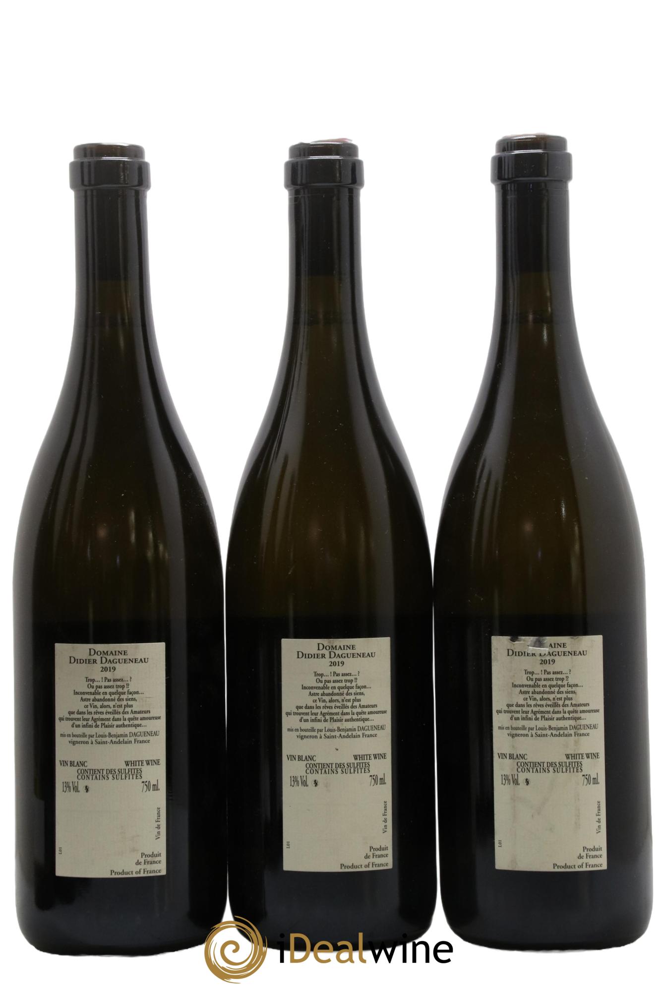 Vin de France Blanc Etc Dagueneau (Domaine Didier - Louis-Benjamin) 2019 - Posten von 3 Flaschen - 1