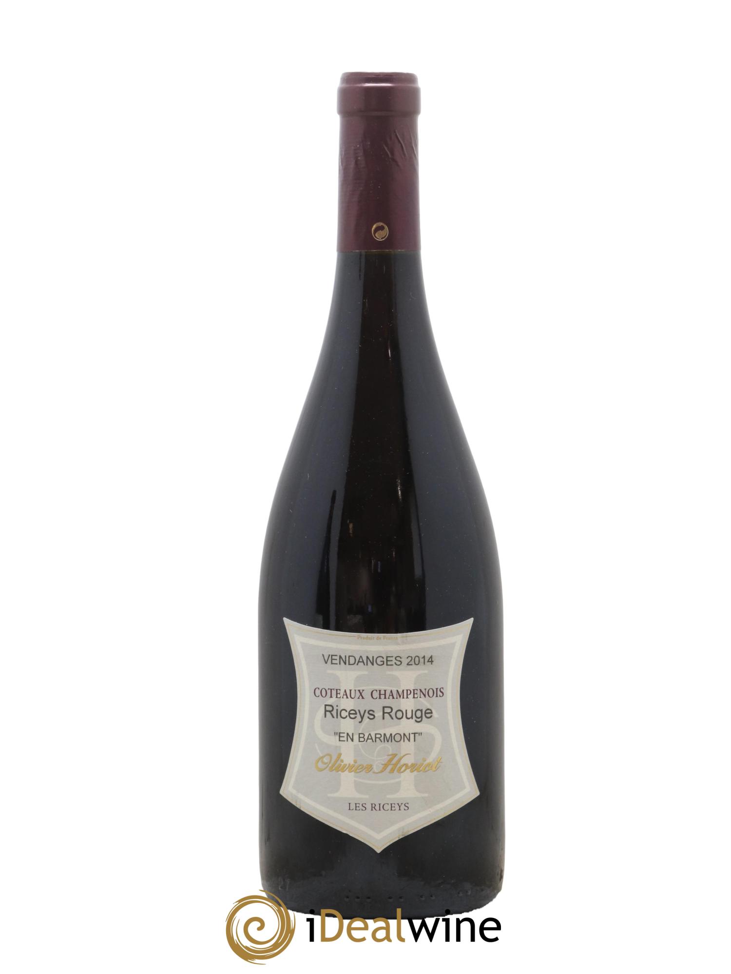 Coteaux Champenois Les Riceys en Barmont Olivier Horiot 2014 - Lot de 1 bouteille - 0
