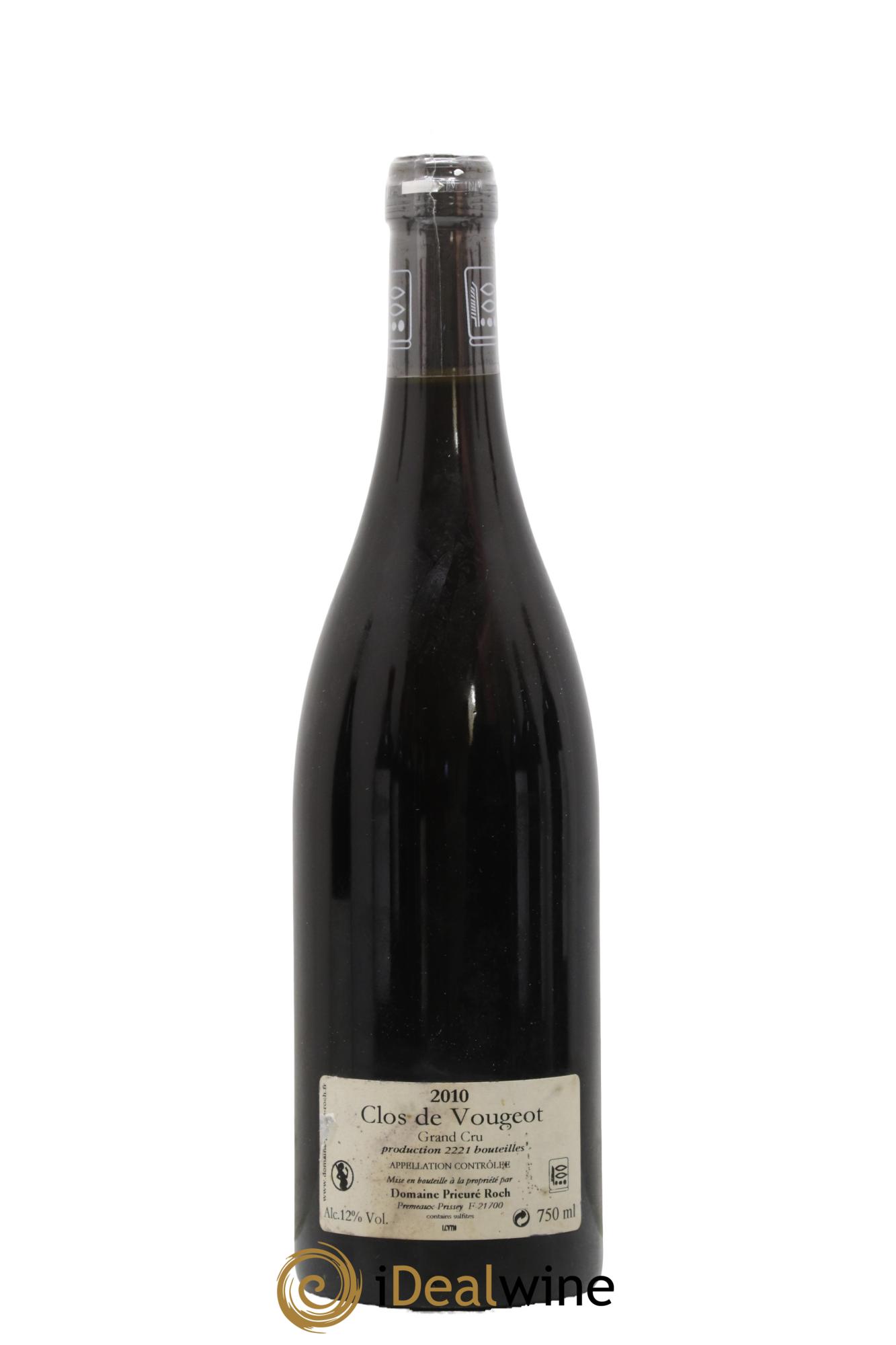 Clos de Vougeot Grand Cru Prieuré Roch 2010 - Lotto di 1 bottiglia - 1