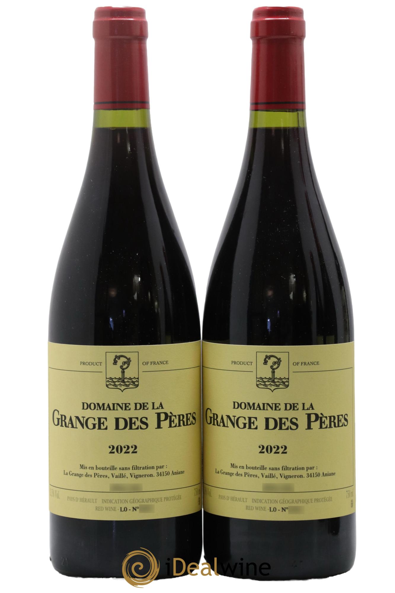 Pays d'Hérault Grange des Pères Laurent Vaillé 2022 - Lot de 2 bouteilles - 0