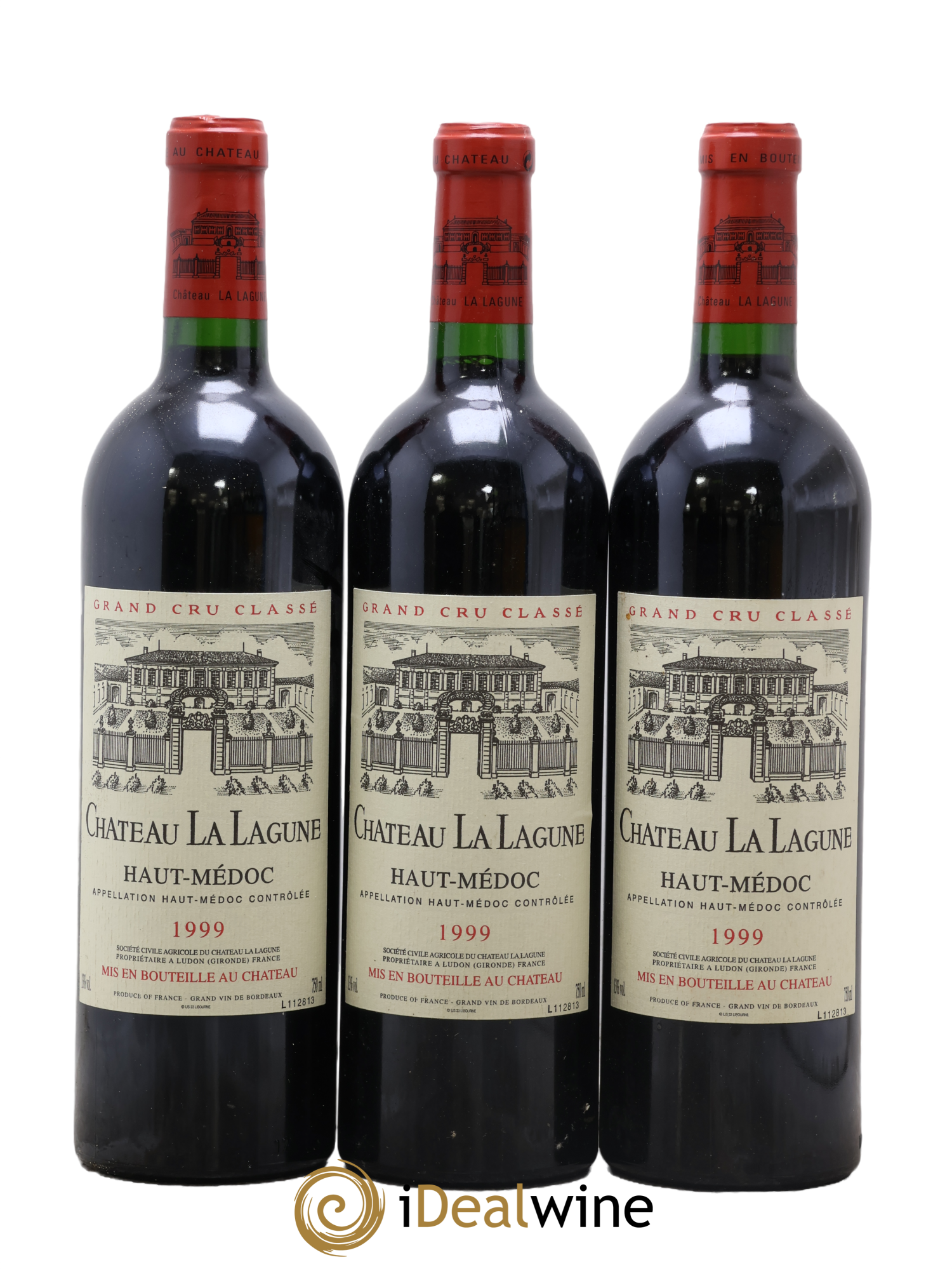 Château la Lagune 3ème Grand Cru Classé 1999 - Lot of 3 bottles - 0